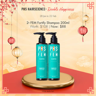 Double Happiness Bundle: FEM Fortify Shampoo 200ml