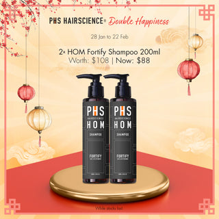 Double Happiness Bundle: HOM Fortify Shampoo 200ml